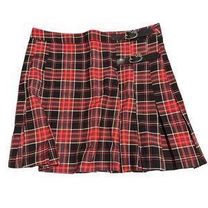 Forever 21 x Hello Kitty Plaid Mini Skirt